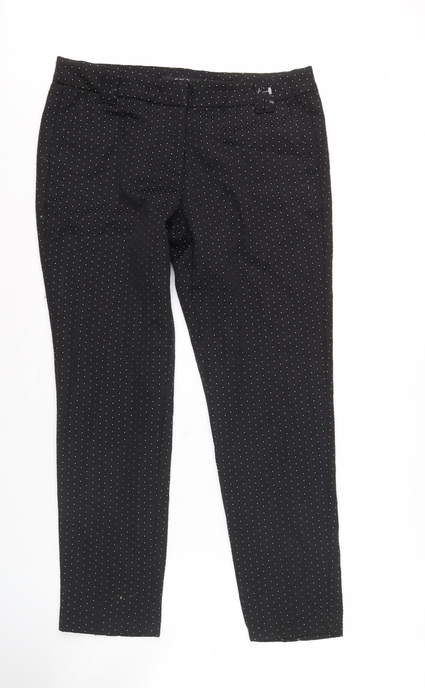 Next Women's Black Polka Dot Trousers Size 12