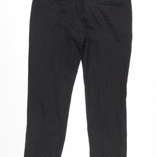 Next Women's Black Polka Dot Trousers Size 12