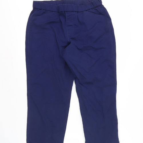 Lands' End Womens Blue Trousers Size 12 Petite Cotton