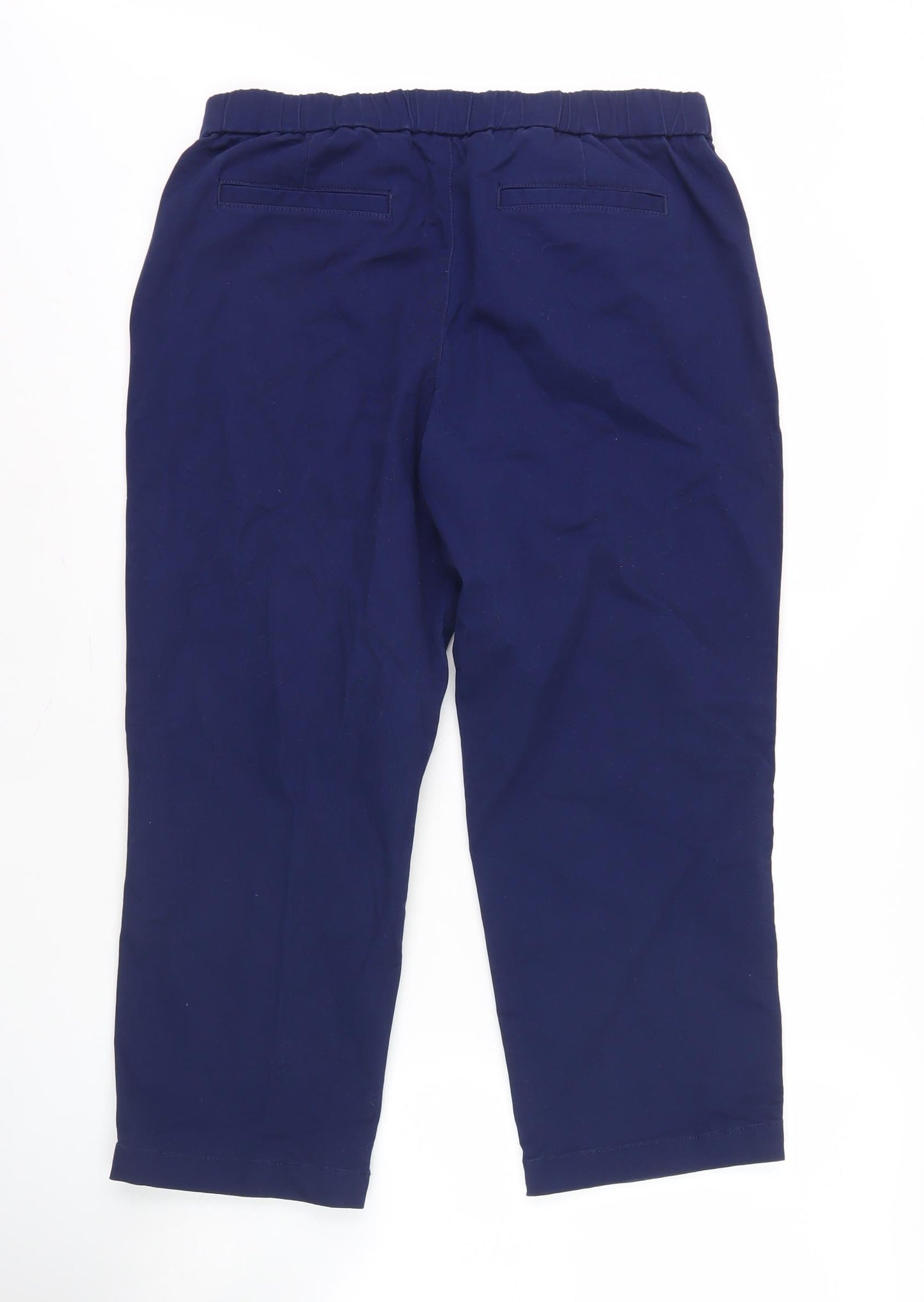 Lands' End Womens Blue Trousers Size 12 Petite Cotton