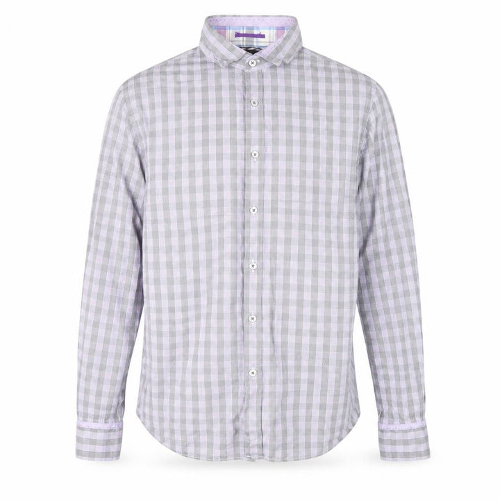Ted Baker Men's Purple Check Shirt Size M