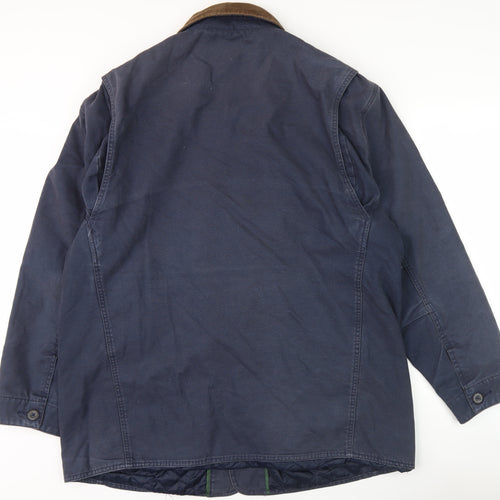 Orvis Men's XL Blue Basic Jacket Collared