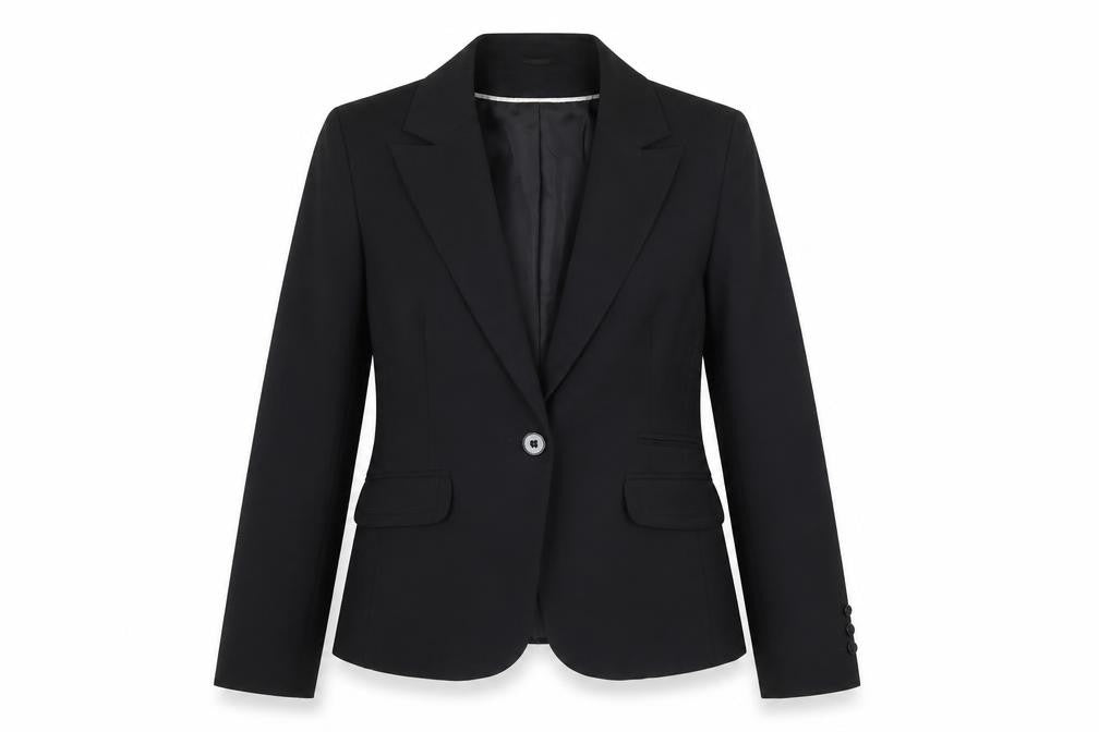 Front view of Evie Collection Women's Black Blazer, size 14