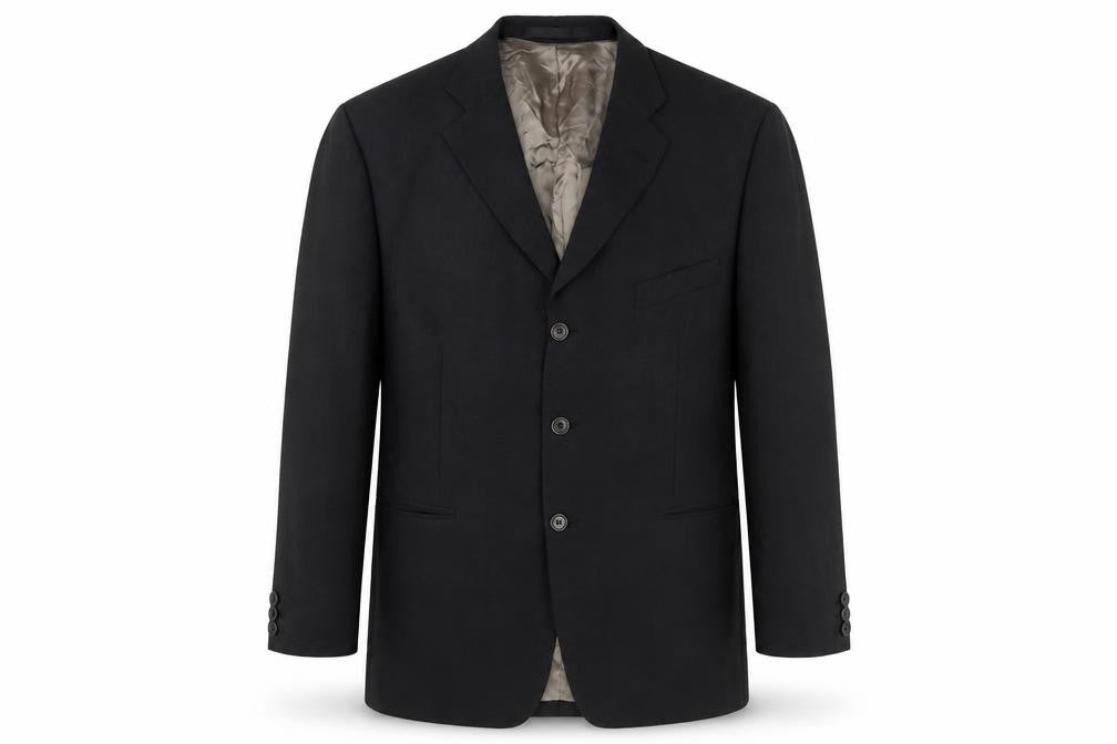 Front view of Marks & Spencer Men's Charcoal Wool Blazer, size 42