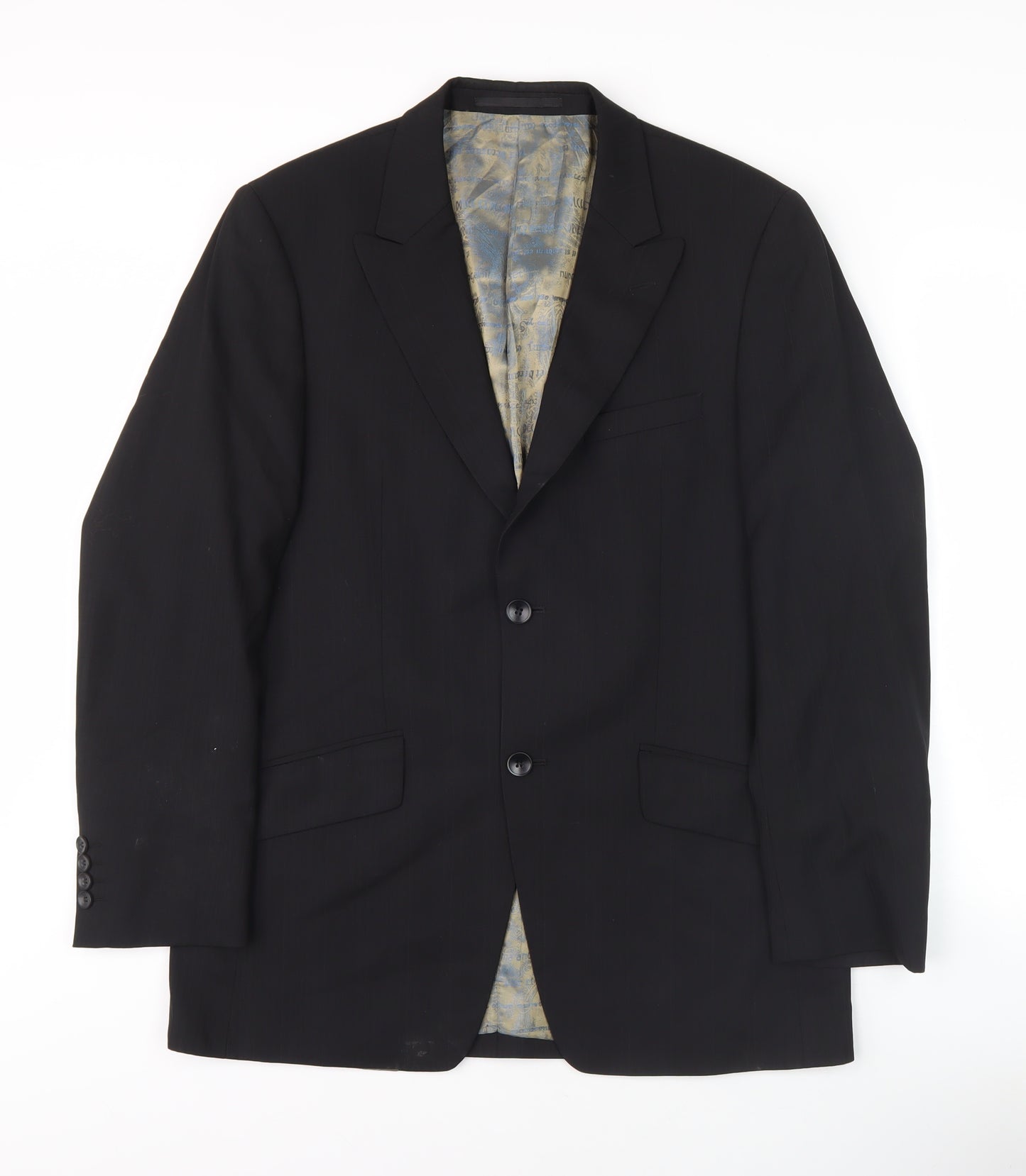 Remus Uomo Black Men's Blazer, Size M, Formal