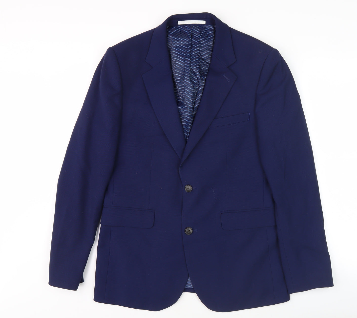 Burton Menswear London Blue Slim Fit Blazer - 38S