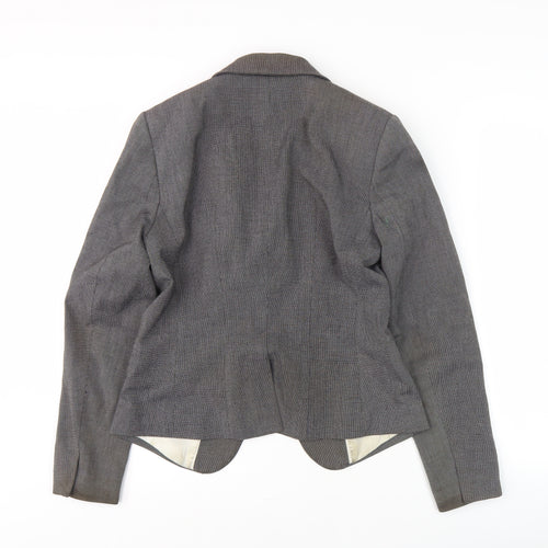 H&M Women's Grey Blazer, Size 10, Regular Fit