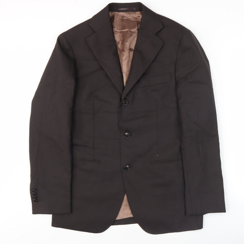 Sarto Men's Brown Wool Suit Jacket M Single-Breasted