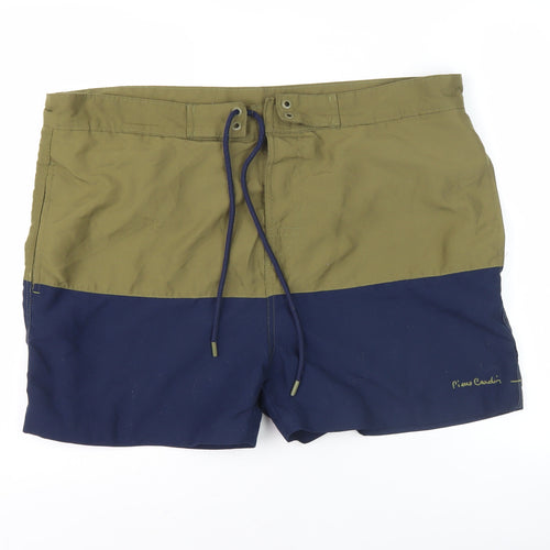 Pierre Cardin Men's XL Green Colourblock Board Shorts