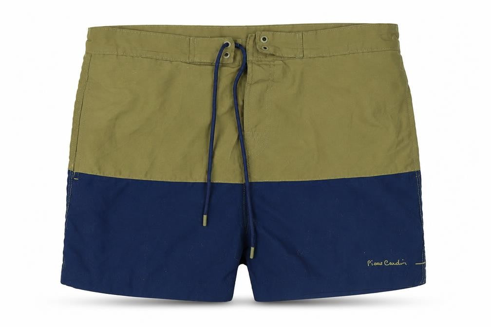 Pierre Cardin Men's XL Green Colourblock Board Shorts