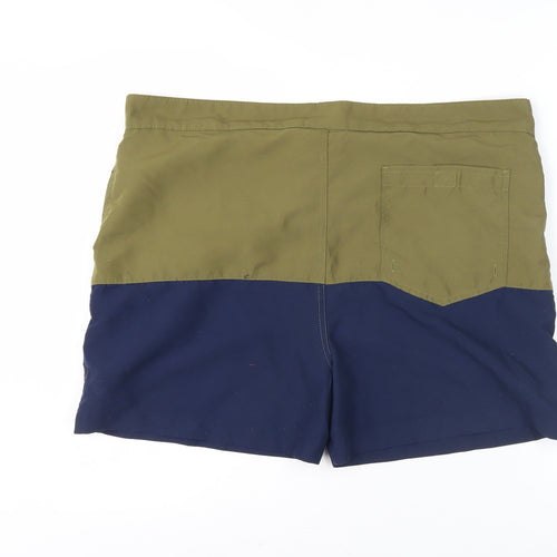 Pierre Cardin Men's XL Green Colourblock Board Shorts