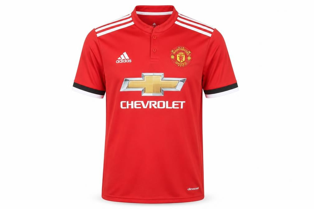 Front view of Adidas boys’ red football jersey, size 164