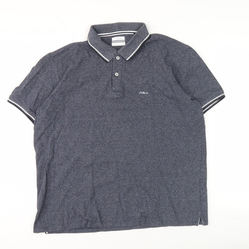 Octave Men's Blue Polo Shirt 2XL Cotton Blend