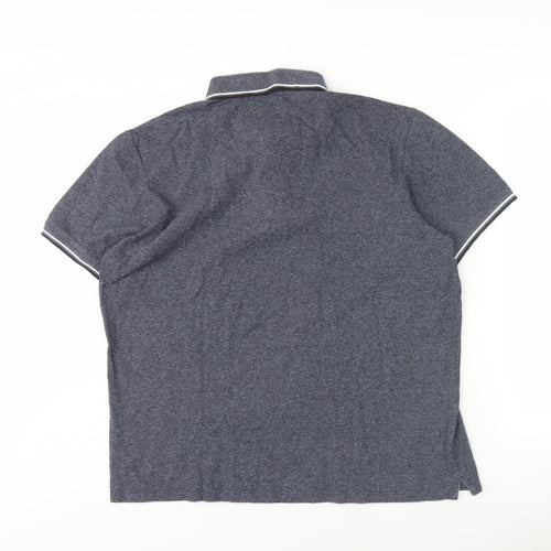 Octave Men's Blue Polo Shirt 2XL Cotton Blend