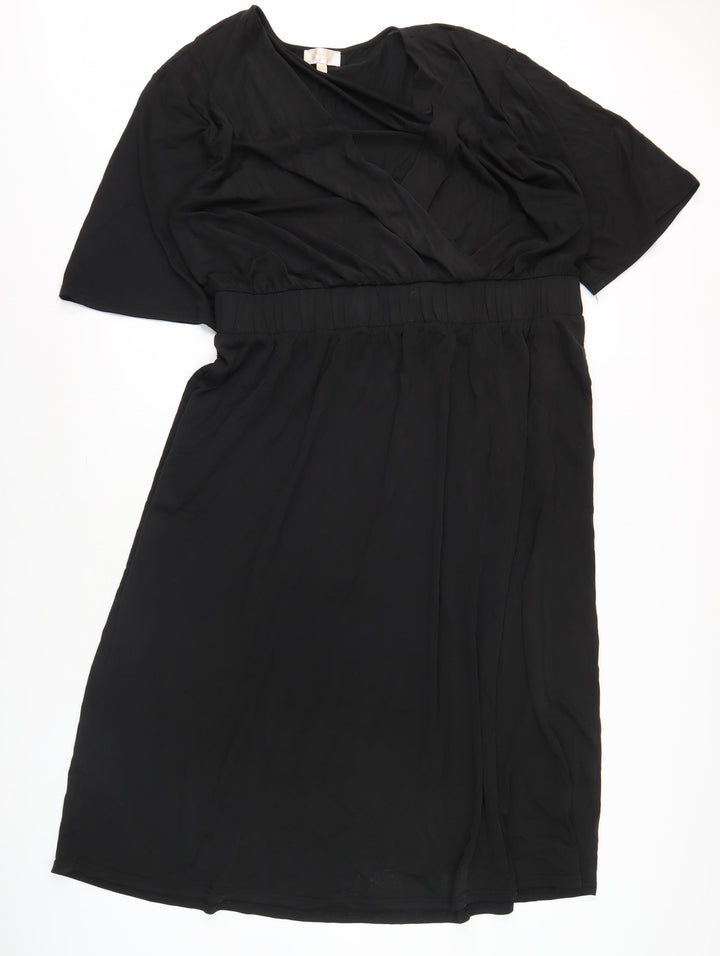 Feather & Bone Women's Black XL Dress