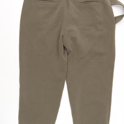 Marks and Spencer Women's Green Belted Trousers, Size 16