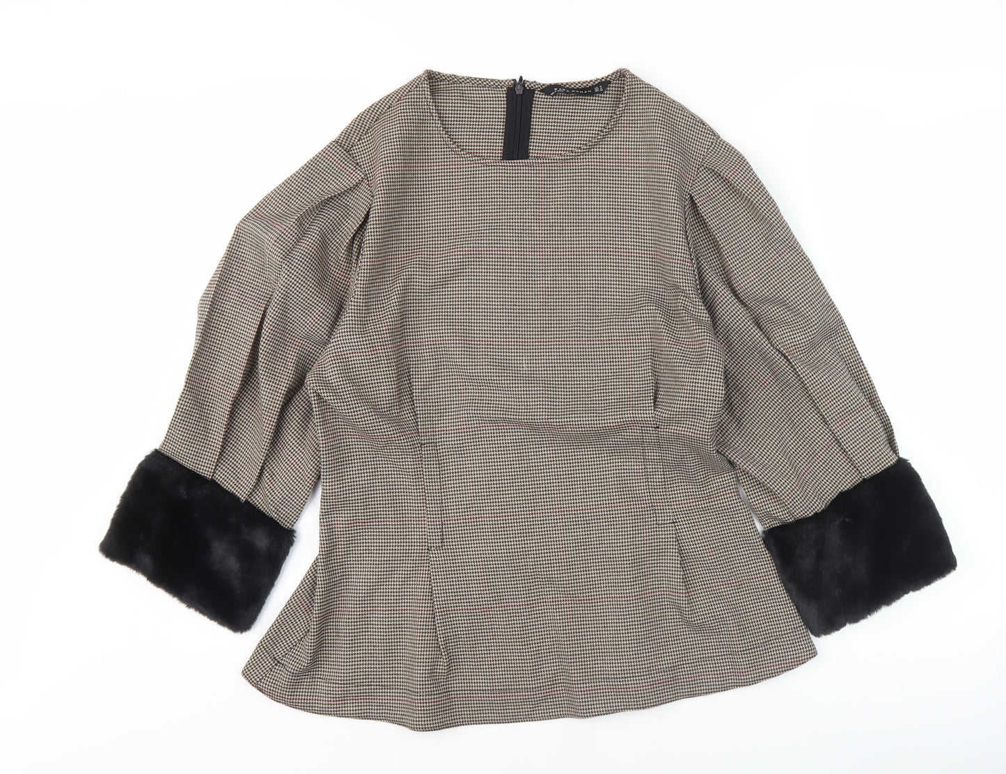 Zara Woman Women's Multicoloured Blouse 3/4 Sleeve M