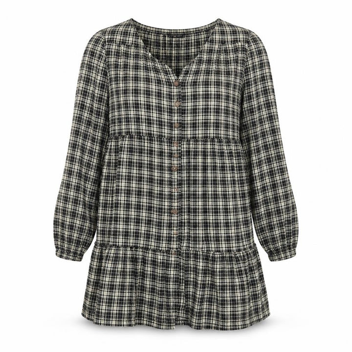 Nasty Gal Women's Multicoloured Plaid Shirt Dress Size 12