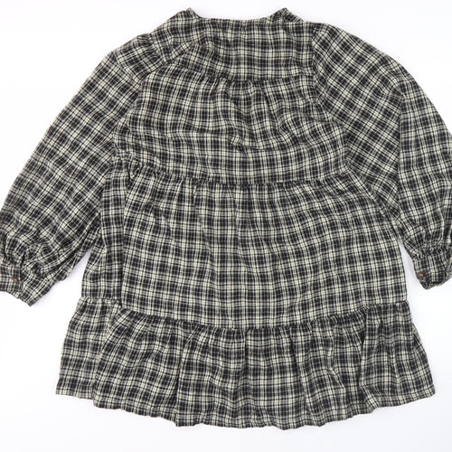 Nasty Gal Women's Multicoloured Plaid Shirt Dress Size 12