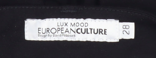 European Culture Women's Black Straight Trousers Size 10