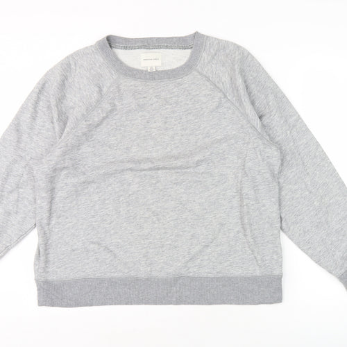 American Eagle Men's Grey Pullover Sweatshirt L