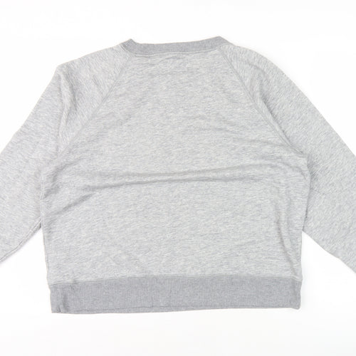 American Eagle Men's Grey Pullover Sweatshirt L