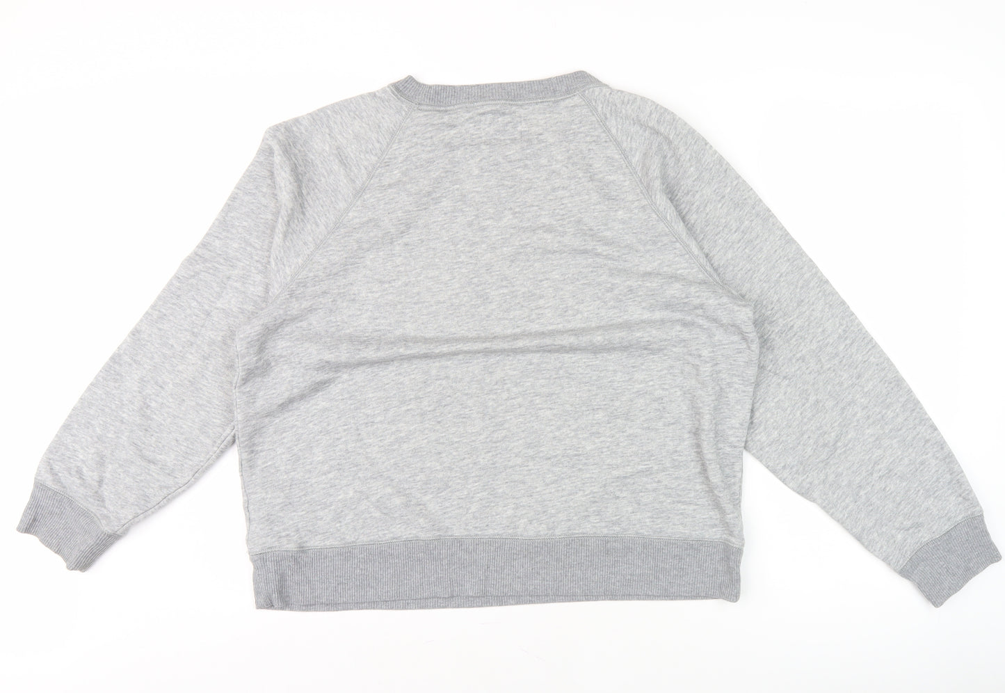 American Eagle Men's Grey Pullover Sweatshirt L