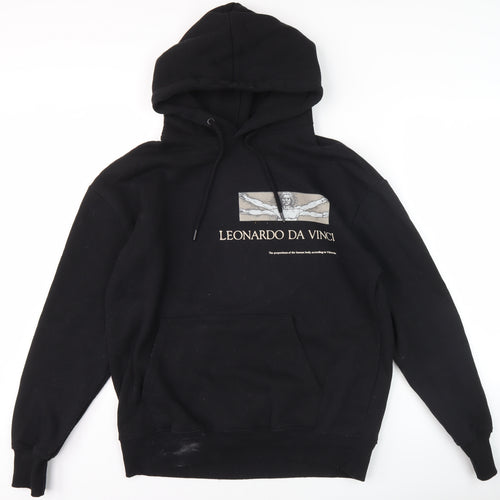 Pull&Bear Men’s Black Art Hoodie M