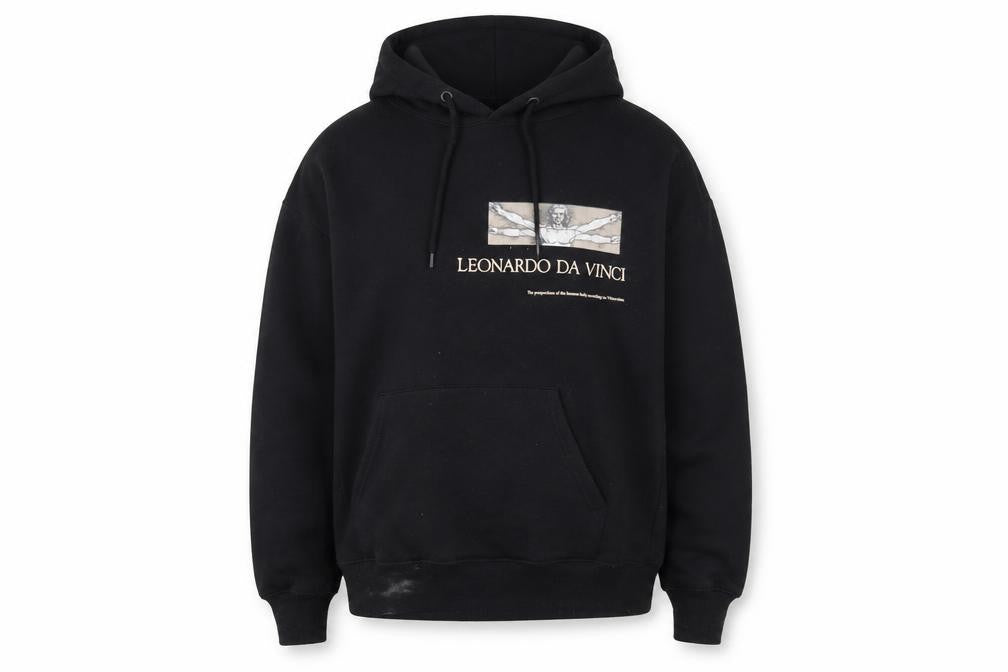 Pull&Bear Men’s Black Art Hoodie M