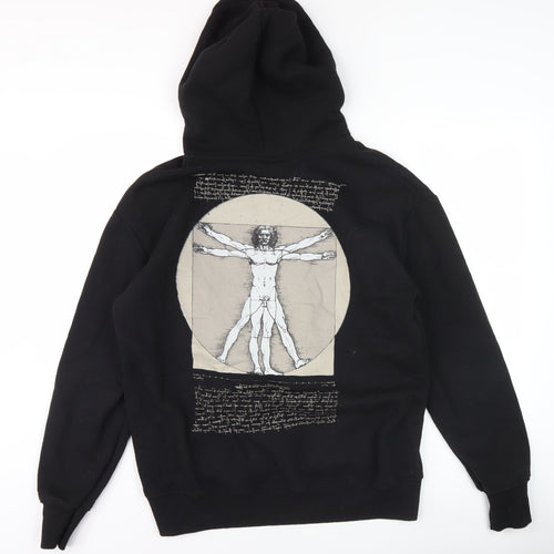 Pull&Bear Men’s Black Art Hoodie M