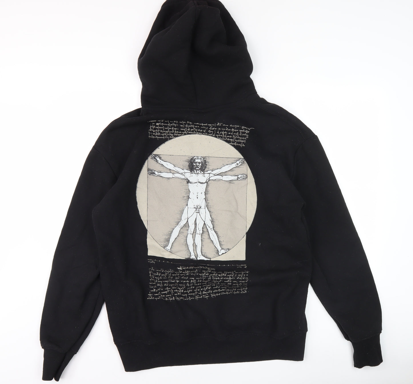 Pull&Bear Men’s Black Art Hoodie M