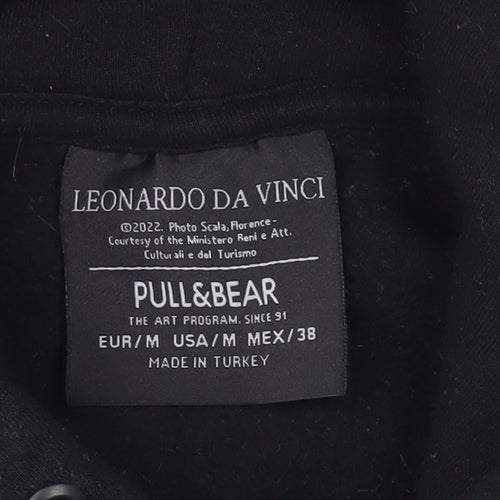 Pull&Bear Men’s Black Art Hoodie M