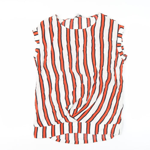 Next Women's Multicoloured Striped Blouse, Size 6