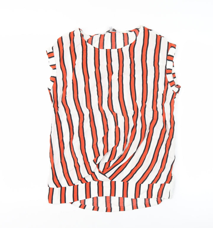 Next Women's Multicoloured Striped Blouse, Size 6