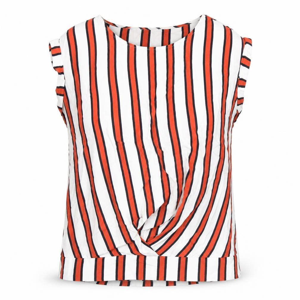 Front view of Next Women's Multicoloured Striped Blouse, size 6