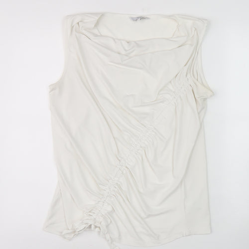 Next Women's White Sleeveless Tank, Size 12