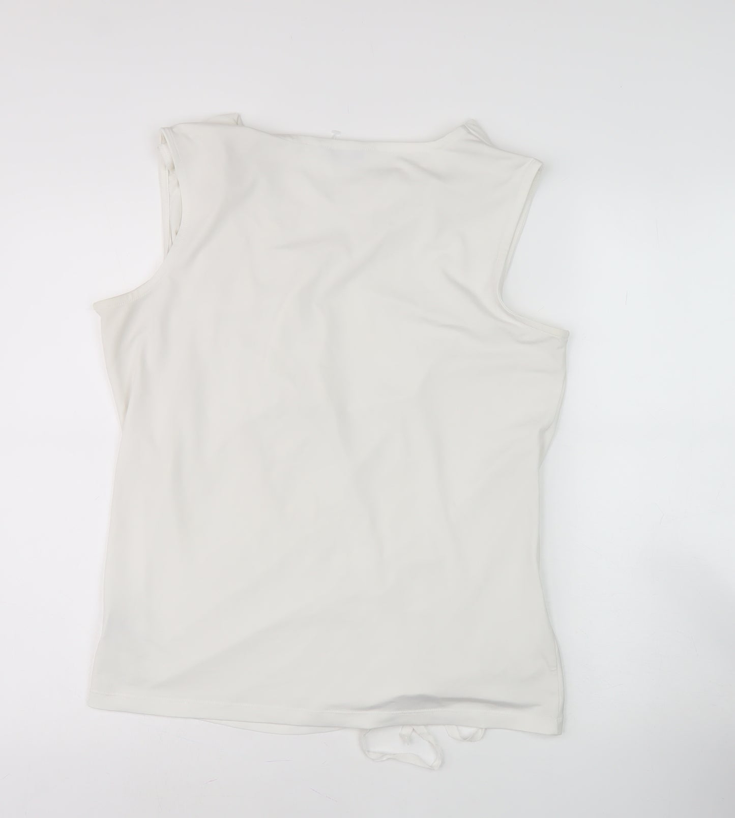 Next Women's White Sleeveless Tank, Size 12