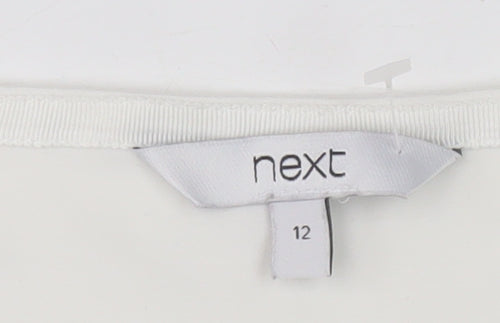 Next Women's White Sleeveless Tank, Size 12