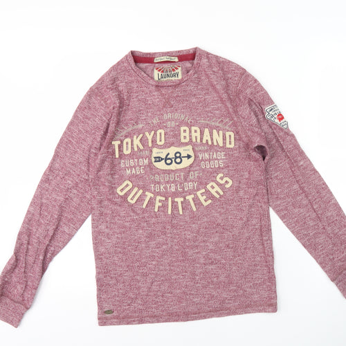 Tokyo Laundry Men's Red Long Sleeve Shirt - S