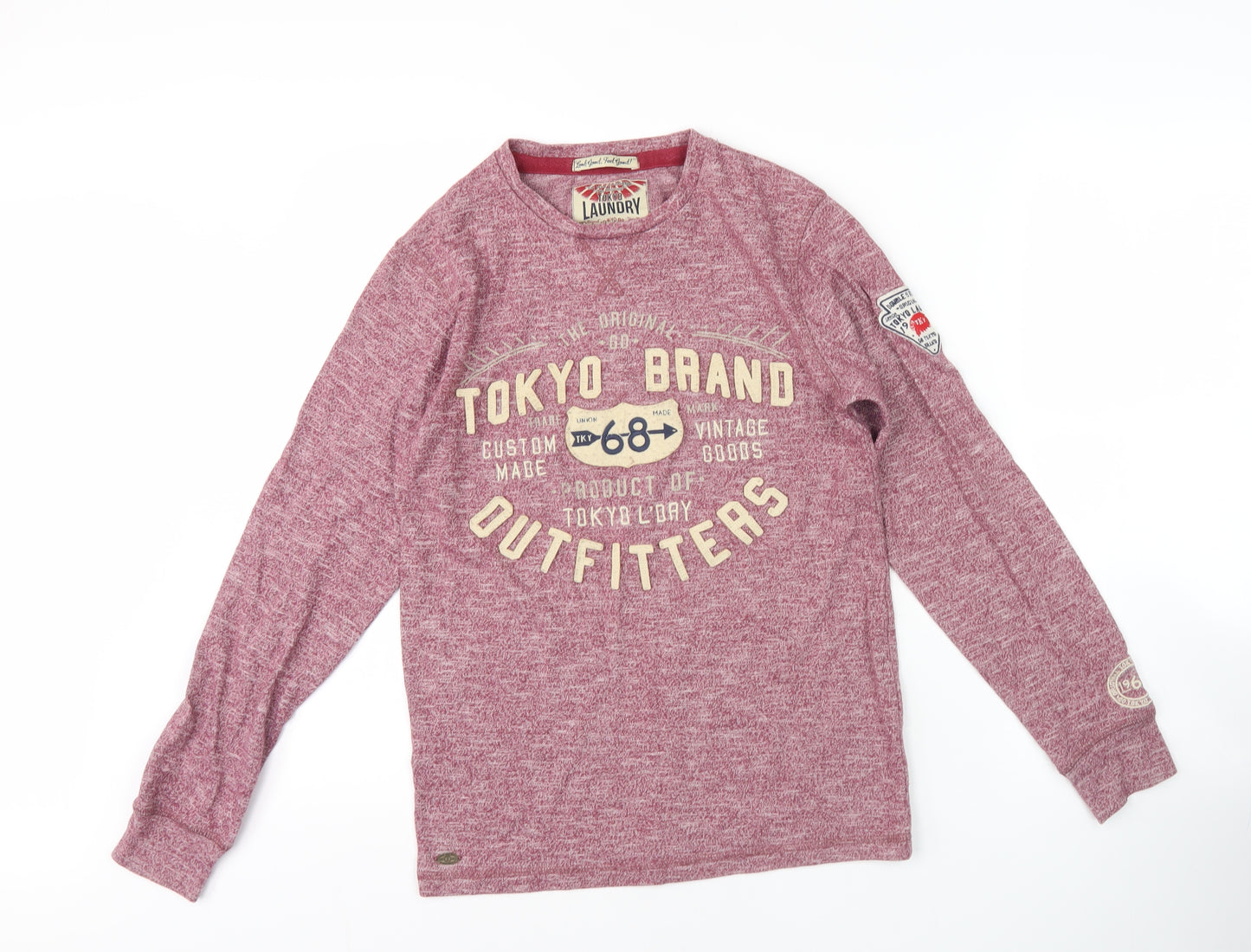 Tokyo Laundry Men's Red Long Sleeve Shirt - S