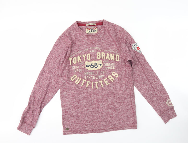 Tokyo Laundry Men's Red Long Sleeve Shirt - S