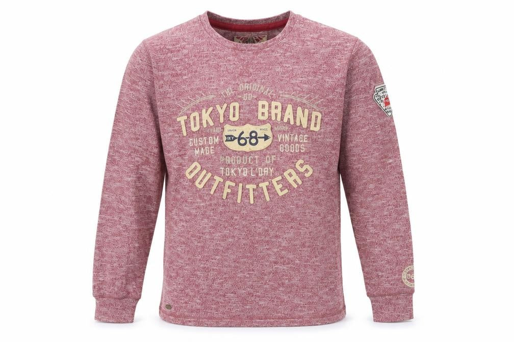 Front view of Tokyo Laundry Men's Red Long Sleeve Shirt - S