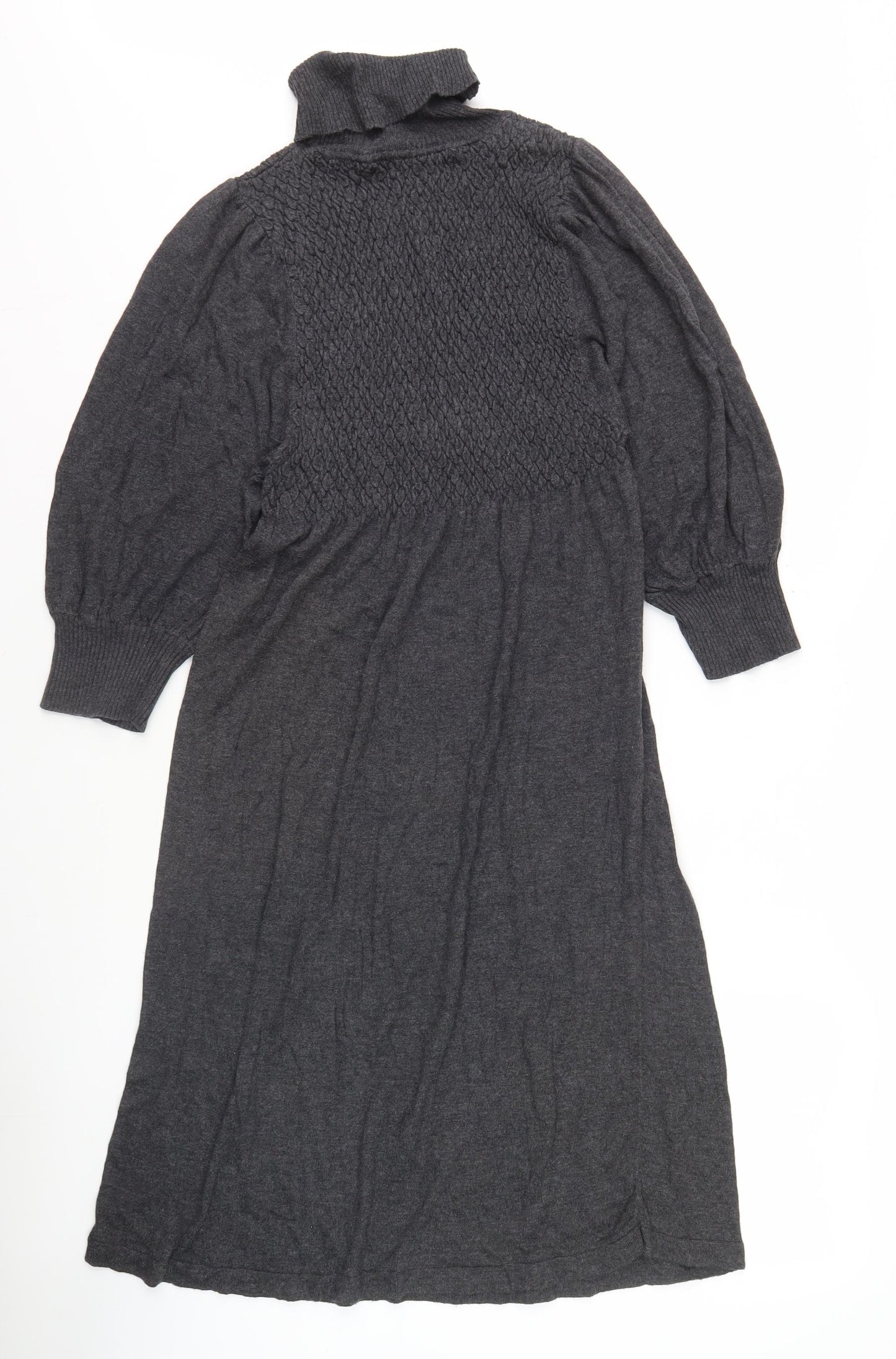 Studio Women's Grey Jumper Dress XS Long Sleeve