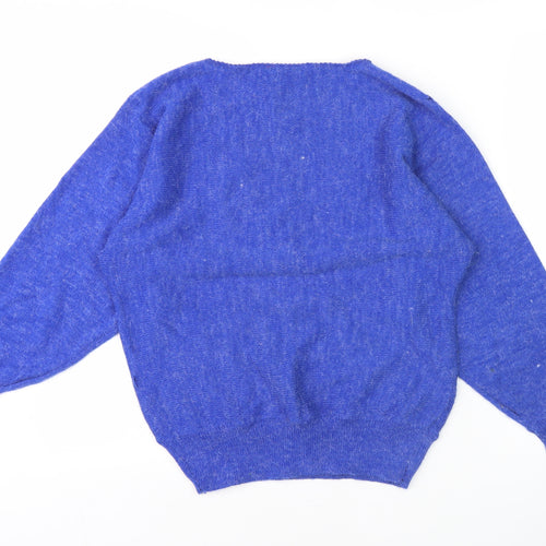 Tigi-Wear Blue Women's Embroidered Pullover Jumper