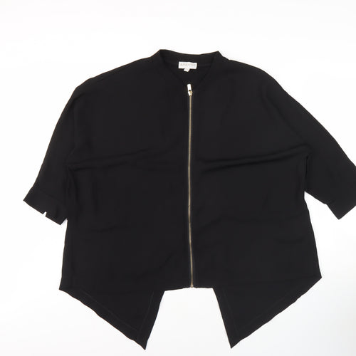 Apricot Women's Black 3/4 Sleeve High Neck Top