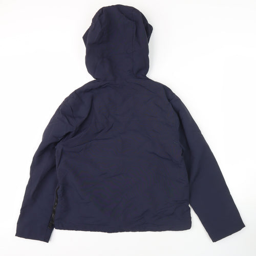 Zara Girls Blue Anorak Jacket, 13-14 Years, Hooded, Lined