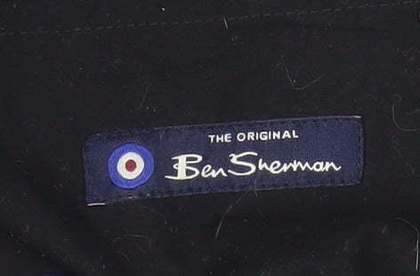 Ben Sherman Men's Blue Check Trousers 30R
