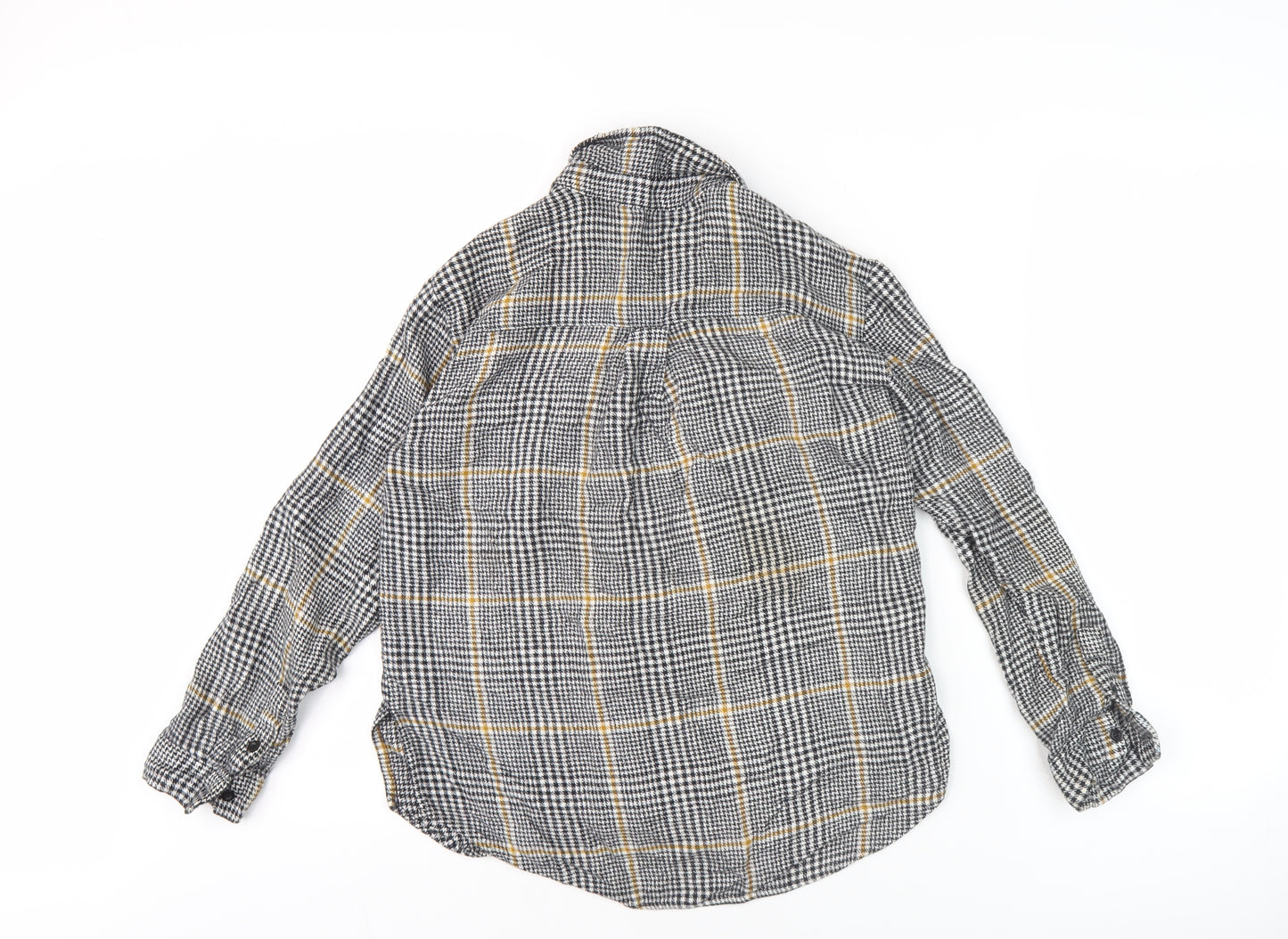 Mango Women's Multicoloured Check Button-Up Shirt S
