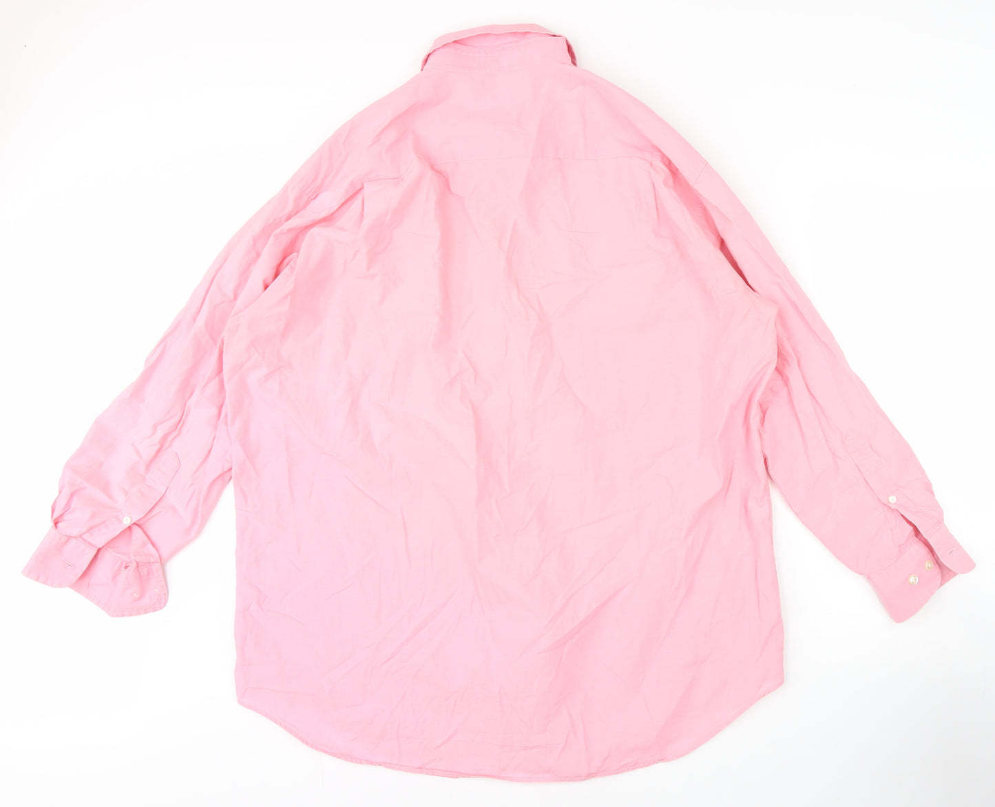 Nautica Men's Pink Long Sleeve Cotton Shirt Size 17