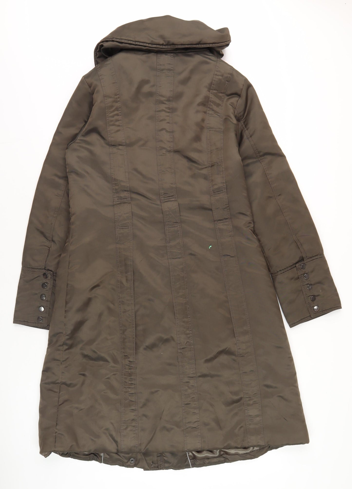 Planet Women's Green Long Polyester Coat Size 10